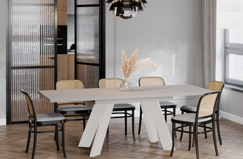 Ausziehbare Esstische in Kaschmir Beige coso-home