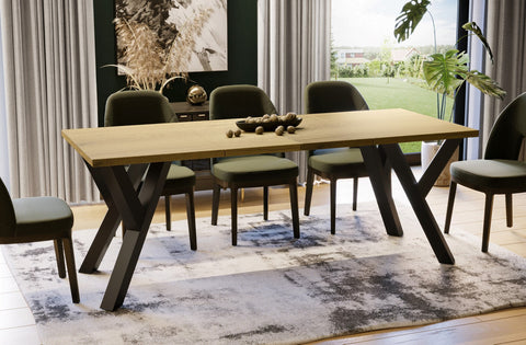 Esstisch Pier ausziehbar in Eiche Natur