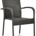 Focus Garden Gartenmöbel-Set FIESTA/LUGO 4+1 Polyrattan Braun 80x80 cm