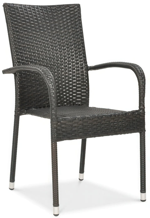 Focus Garden Gartenmöbel-Set FIESTA/LUGO 4+1 Polyrattan Braun 80x80 cm