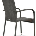 Focus Garden Gartenmöbel-Set FIESTA/LUGO 4+1 Polyrattan Braun 80x80 cm