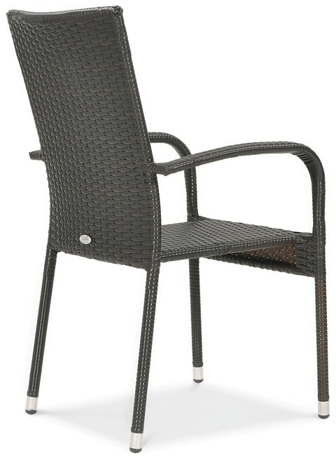 Focus Garden Gartenmöbel-Set FIESTA/LUGO 4+1 Polyrattan Braun 80x80 cm