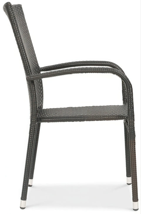 Focus Garden Gartenmöbel-Set FIESTA/LUGO 4+1 Polyrattan Braun 80x80 cm