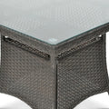 Focus Garden Gartenmöbel-Set FIESTA/LUGO 4+1 Polyrattan Braun 80x80 cm