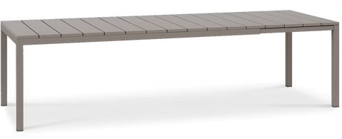 Nardi TRILL/RIO Gartenmöbel-Set 10/210 Sand – Ausziehbarer Tisch & 10 Stapelstühle