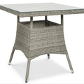 Focus Garden Gartenmöbel-Set FIESTA/LUGO 4+1 Polyrattan Grau 80x80 cm