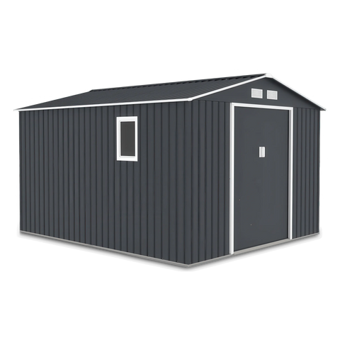Hardmaister Gerätehaus Hudson 277x319 cm Anthrazit - Metall Geräteschuppen 8.25 m²