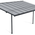 Hardmaister Carport & Terrassenüberdachung Atlanta 4,4x3m Kaltgrau Alu Polycarbonat