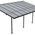 Hardmaister Carport Atlanta 3x5m Kaltgrau Terrassenüberdachung aus Aluminium & Polycarbonat