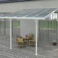 Hardmaister Atlanta 3,1x3m Weiß Alu Terrassenüberdachung Carport Polycarbonat