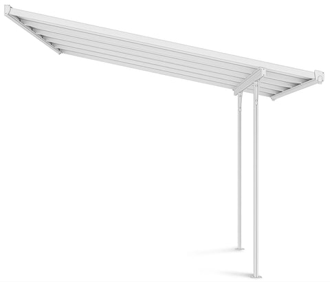 Hardmaister Atlanta 3,1x3m Weiß Alu Terrassenüberdachung Carport Polycarbonat