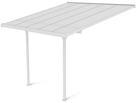 Hardmaister Atlanta 3,1x3m Weiß Alu Terrassenüberdachung Carport Polycarbonat