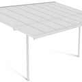 Hardmaister Atlanta 4,4x3m Weiß Alu Carport Terrassenüberdachung Polycarbonat