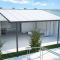 Hardmaister Atlanta 4,4x3m Weiß Alu Carport Terrassenüberdachung Polycarbonat