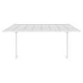 Hardmaister Atlanta 4,4x3m Weiß Alu Carport Terrassenüberdachung Polycarbonat