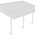 Hardmaister Carport Atlanta 3x5m Weiß - Aluminium Terrassenüberdachung mit Polycarbonat-Dach