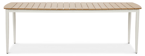 FURRORE ROMA DINNING 8+1 Garten-Essgruppe Beige – Aluminium & Polywood Set für 8 Personen