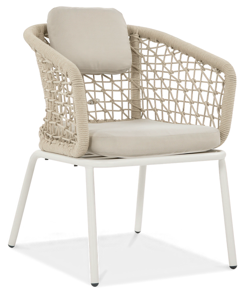 FURRORE ROMA DINNING 8+1 Garten-Essgruppe Beige – Aluminium & Polywood Set für 8 Personen