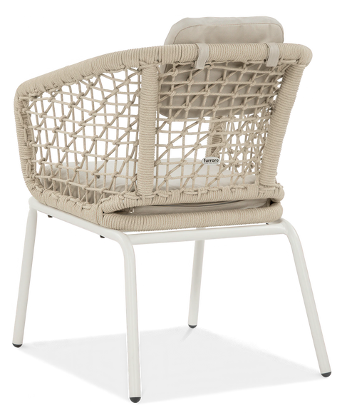 FURRORE ROMA DINNING 8+1 Garten-Essgruppe Beige – Aluminium & Polywood Set für 8 Personen