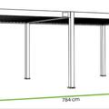 Gutroof Pergola "Deluxe Pro Automatic" 4x8m - elektrisch, LED, Anthrazit von Gutroof bei coso-home