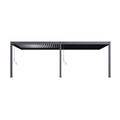 Gutroof Pergola "Deluxe" 3,6x7,2m - manuell, Wandmontage, Anthrazit von Gutroof bei coso-home