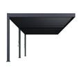 Gutroof Pergola "Deluxe" 3,6x7,2m - manuell, Wandmontage, Anthrazit von Gutroof bei coso-home