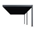 Gutroof Pergola "Deluxe" 3,6x7,2m - manuell, Wandmontage, Anthrazit von Gutroof bei coso-home