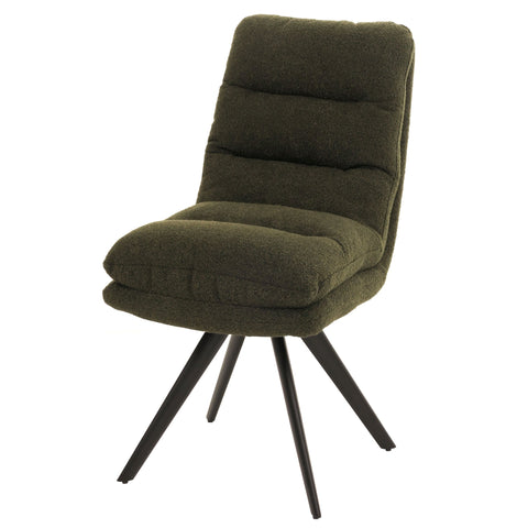 Esszimmerstuhl G66 ohne Armlehne, grün - boucle von HWC bei coso-home