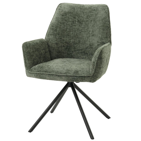 Esszimmerstuhl G67 chenille - grün von HWC bei coso-home