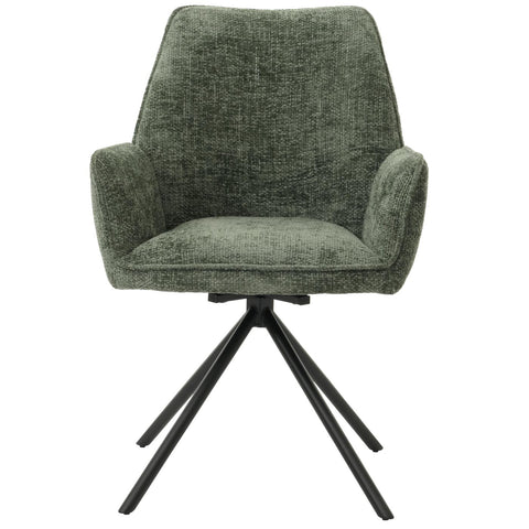 Esszimmerstuhl G67 chenille - grün von HWC bei coso-home