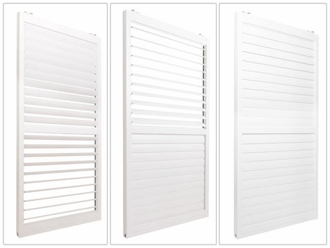 Alu Pergola 3x3m Weiß mit 6 Schiebetüren & 6 Lamellenpaneelen | Pavillon Terrassenüberdachung wetterfest