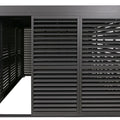 Premium Alu Pergola 3x4m Anthrazit - Lamellendach & 7 Schiebetüren Pavillon