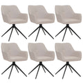 6er-Set Esszimmerstuhl O47 beige von HWC bei coso-home