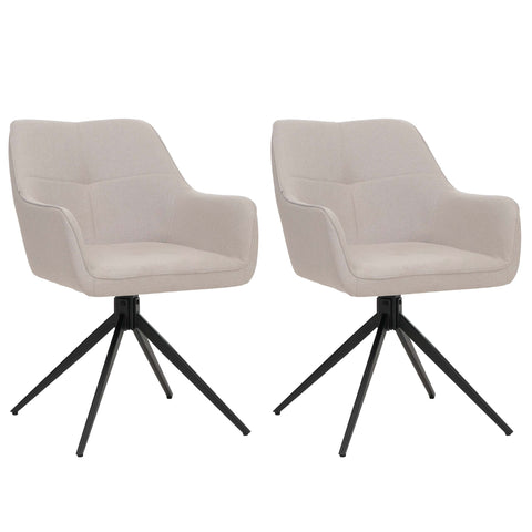 2er-Set Esszimmerstuhl O47 beige von HWC bei coso-home