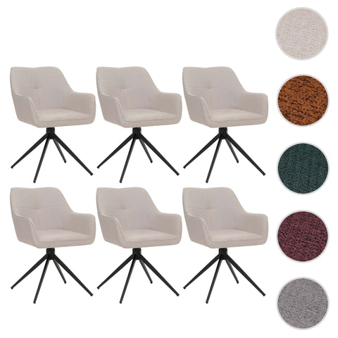 6er-Set Esszimmerstuhl O47 beige von HWC bei coso-home