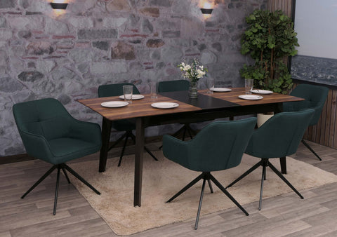 6er-Set Esszimmerstuhl O47 grün von HWC bei coso-home