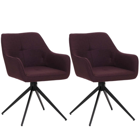 2er-Set Esszimmerstuhl O47 rot von HWC bei coso-home