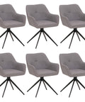 6er-Set Esszimmerstuhl O47 grau von HWC bei coso-home