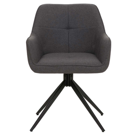 6er-Set Esszimmerstuhl O47 dunkelgrau von HWC bei coso-home