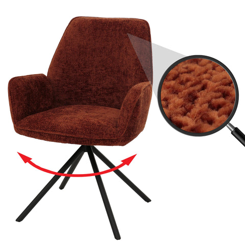 Esszimmerstuhl G67 chenille - rot von HWC bei coso-home