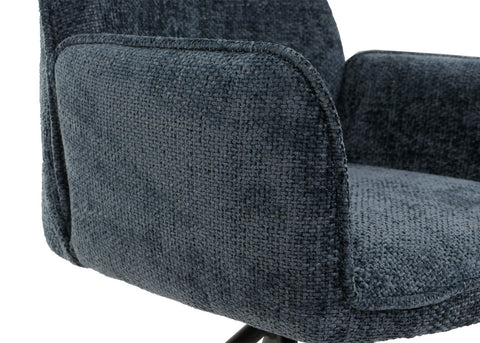 Esszimmerstuhl G67 chenille - blau von HWC bei coso-home