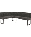 Eckbank O82 chenille - Ausrichtung Rechts - dunkelgrau von HWC bei coso-home