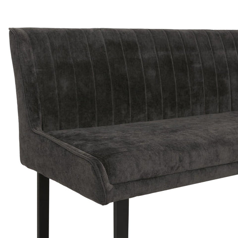 Eckbank O82 chenille - Ausrichtung Rechts - dunkelgrau von HWC bei coso-home