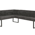 Eckbank O82 chenille - Ausrichtung Rechts - dunkelgrau von HWC bei coso-home