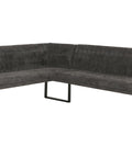 Eckbank O82 chenille - Ausrichtung Rechts - dunkelgrau von HWC bei coso-home