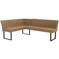 Eckbank O82 chenille - Ausrichtung Rechts - braun von HWC bei coso-home