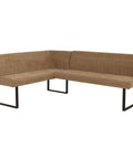 Eckbank O82 chenille - Ausrichtung Rechts - braun von HWC bei coso-home