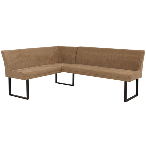 Eckbank O82 chenille - Ausrichtung Rechts - braun von HWC bei coso-home