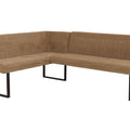 Eckbank O82 chenille - Ausrichtung Rechts - braun von HWC bei coso-home