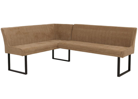 Eckbank O82 chenille - Ausrichtung Rechts - braun von HWC bei coso-home